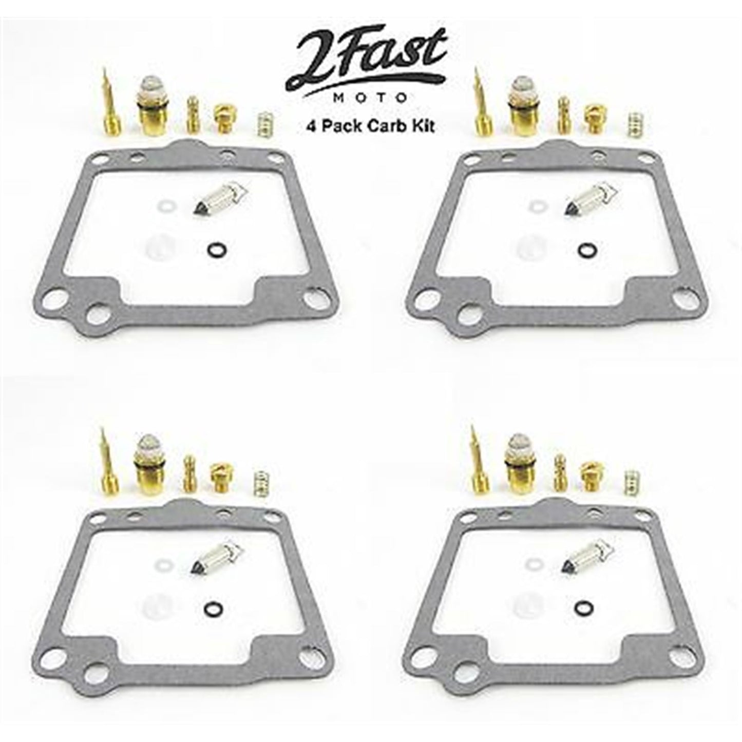 2FastMoto Carburetor Carb Rebuild Repair Kit 4 pack for Yamaha '80-'81 XS1100S 25-91950x4_619410