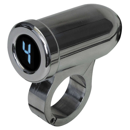 Dakota Digital 1" Auto Programming Gear Indicator - Chrome - Blue Display PGR-1100_88699