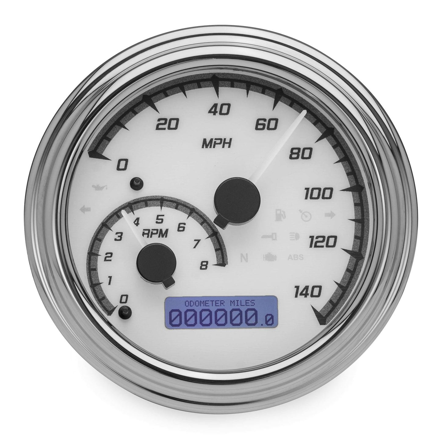Dakota Digital MXV Series Analog Gauge System - White/Gray/Chrome MVX-2011-WG-C_88723