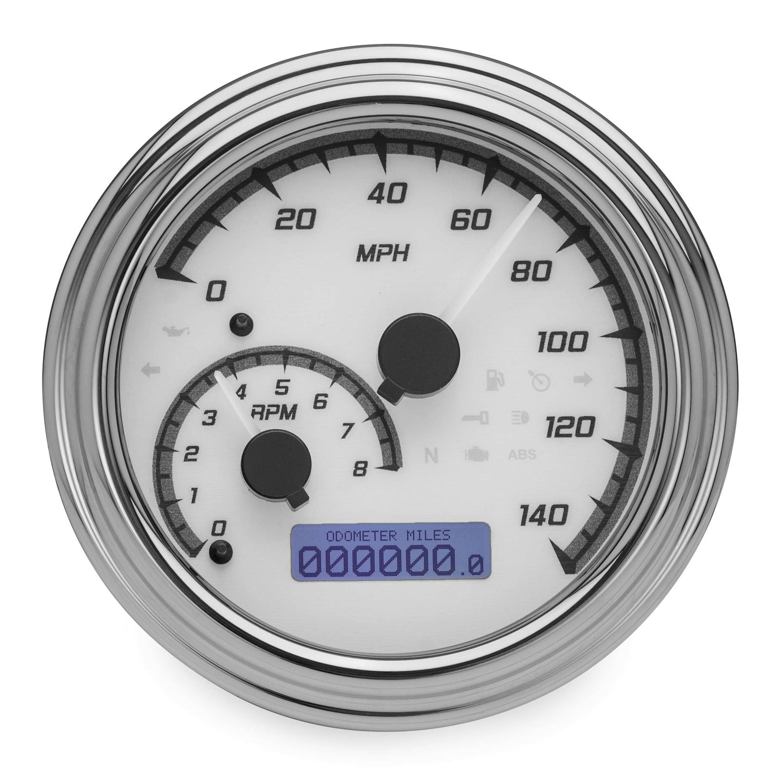 Dakota Digital MXV Series Analog Gauge System - White/Gray/Chrome MVX-2011-WG-C_88723