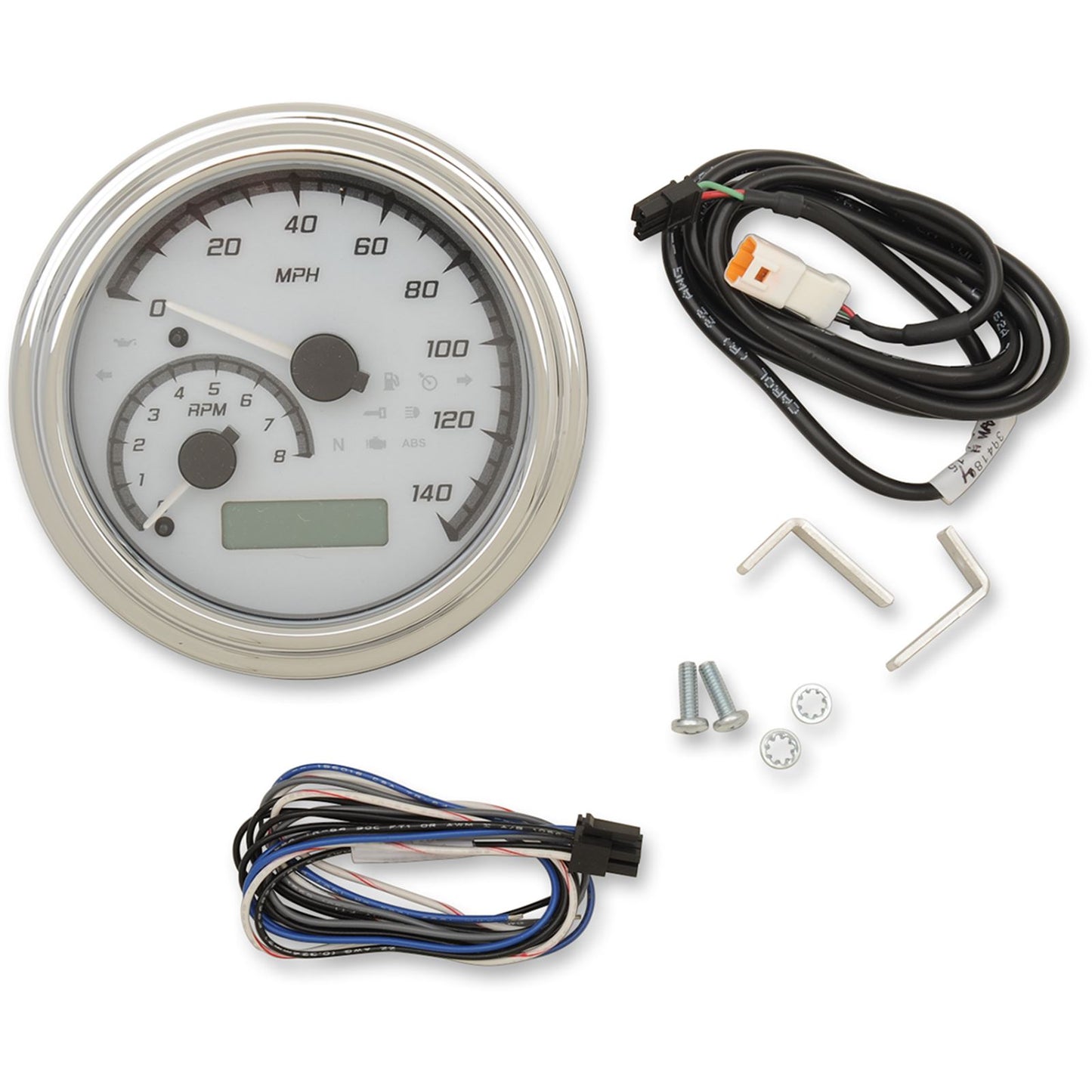 Dakota Digital MXV Series Analog Gauge System - White/Gray/Chrome MVX-2011-WG-C_370649