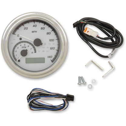 Dakota Digital MXV Series Analog Gauge System - White/Gray/Chrome MVX-2011-WG-C_370649