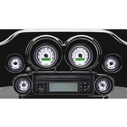 Dakota Digital MVX-8K Series Analog/Digital 6-Gauge Kit - Black Bezel/ White Face MVX-8604-WG-K_370591