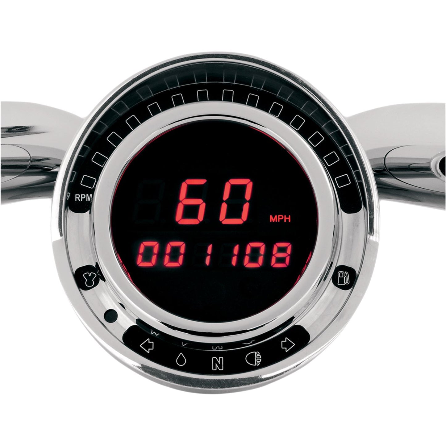 Dakota Digital Big Dog Direct Plug-In Speedometer - Red LED BD-140-R_370511