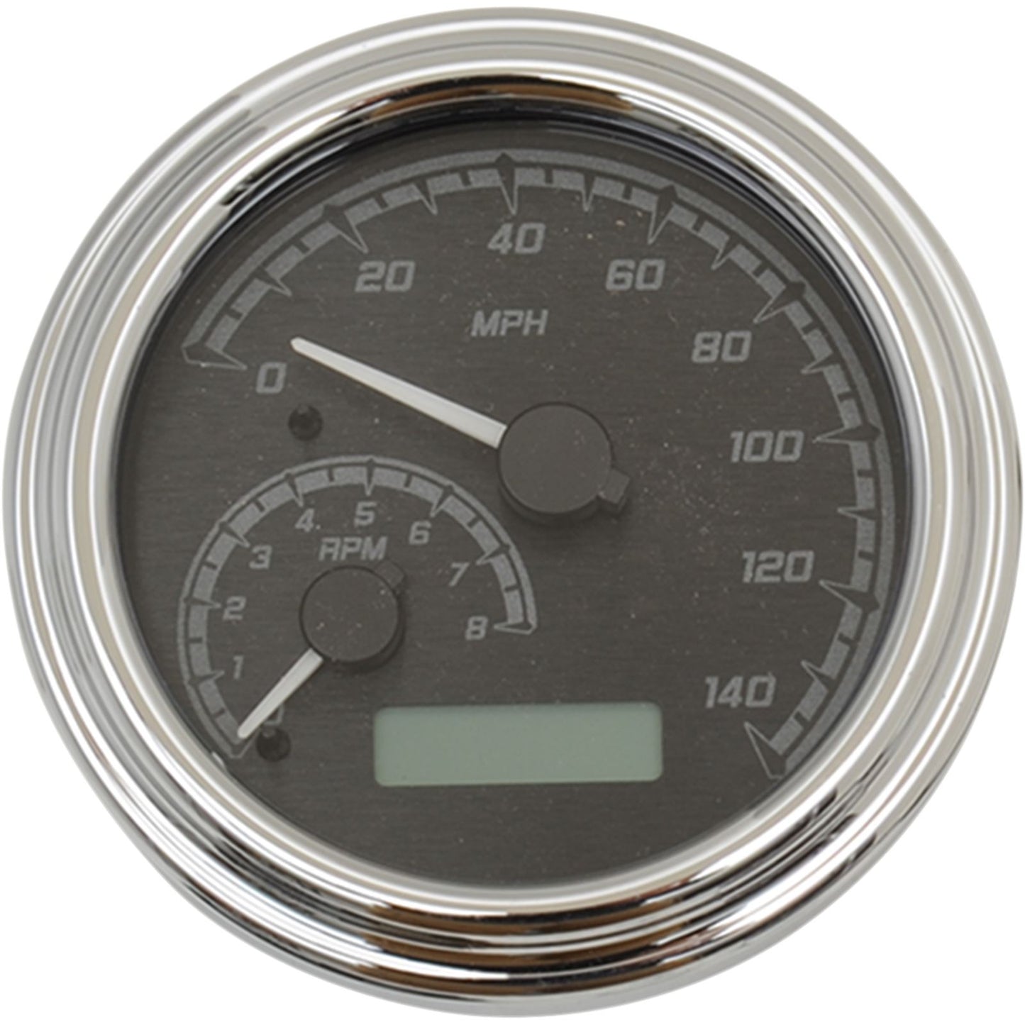 Dakota Digital MXV Series Fatbob Analog/Digital Gauge System - Black/Gray/Chrome MVX-2004-KG-C_370611