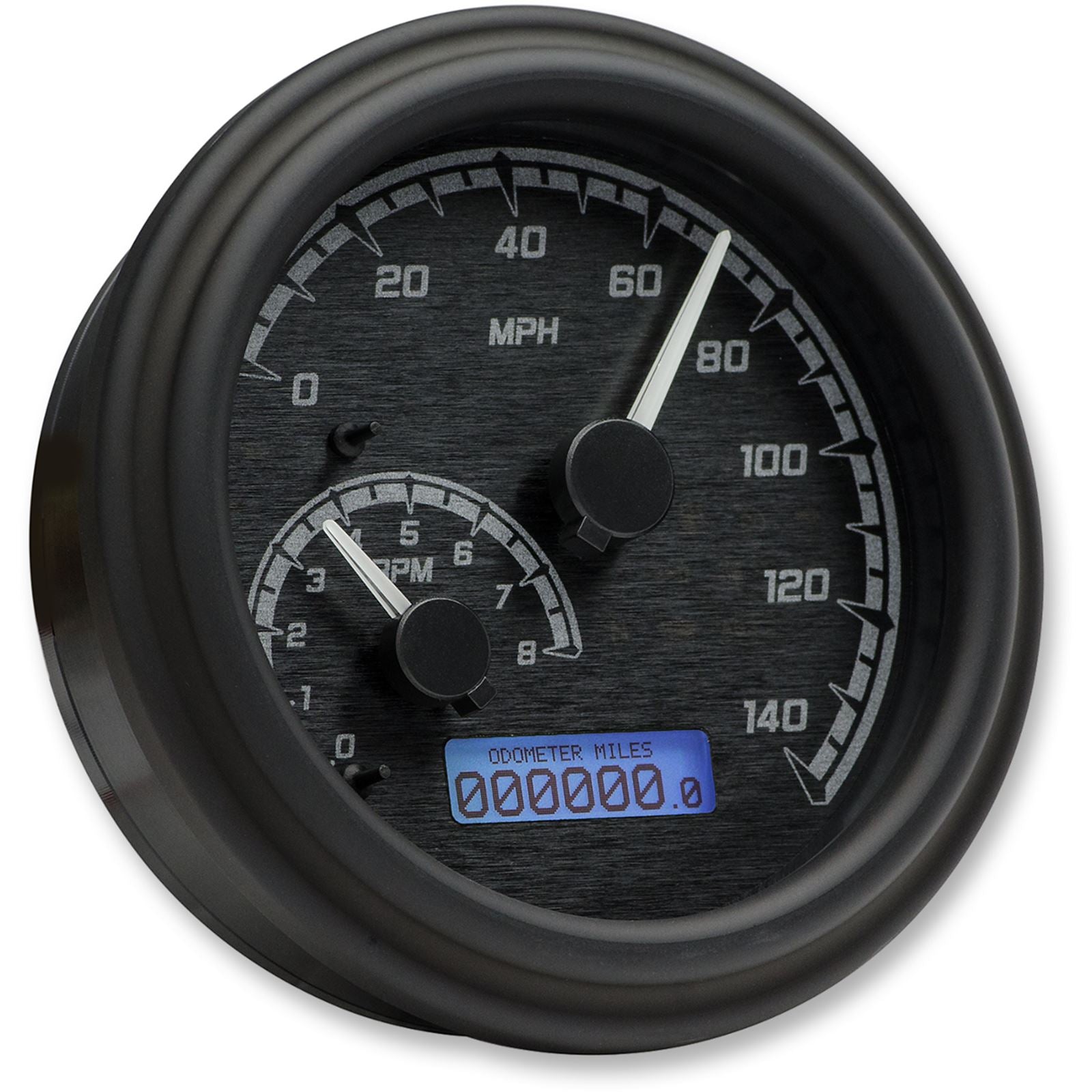 Dakota Digital MXV Series Fatbob Analog/Digital Gauge System - Black/Gray/Black MVX-2004-KG-K_370612