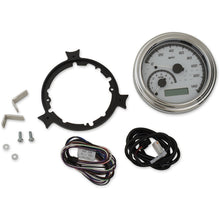 Dakota Digital MXV Series Fatbob Analog/Digital Gauge System - White/Gray/Chrome MVX-2004-WG-C_370613