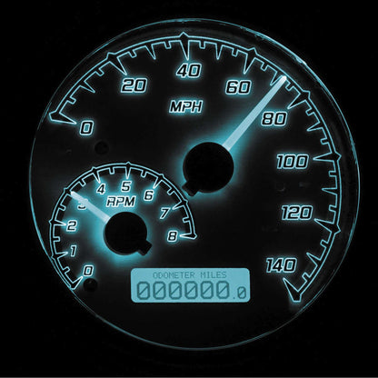 Dakota Digital MXV Series Analog Gauge System - Black/Gray/Chrome MVX-2002-KG-C_88871