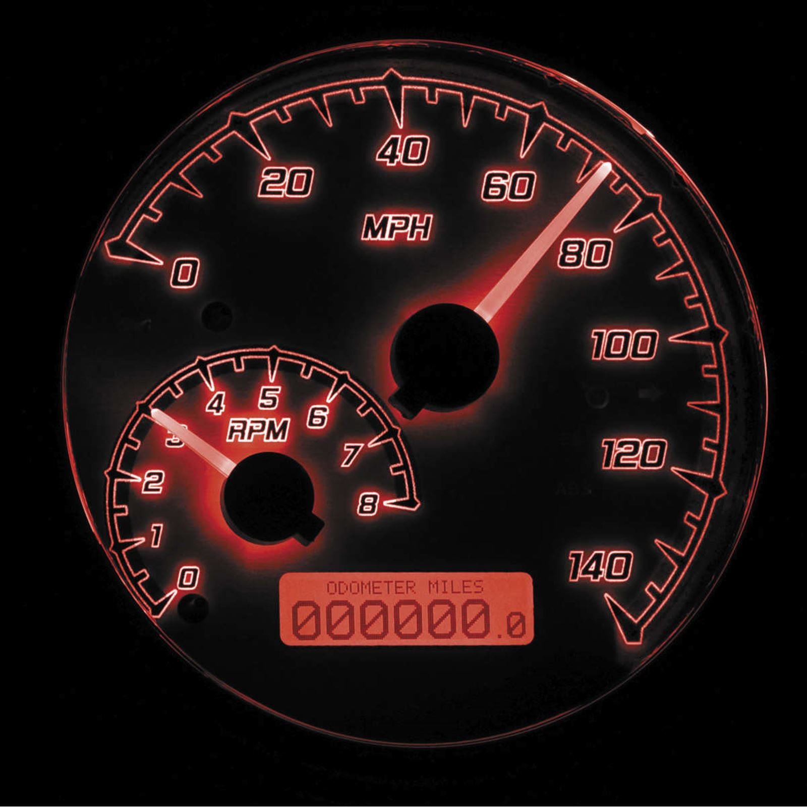 Dakota Digital MXV Series Analog Gauge System - Black/Gray/Chrome MVX-2002-KG-C_88872