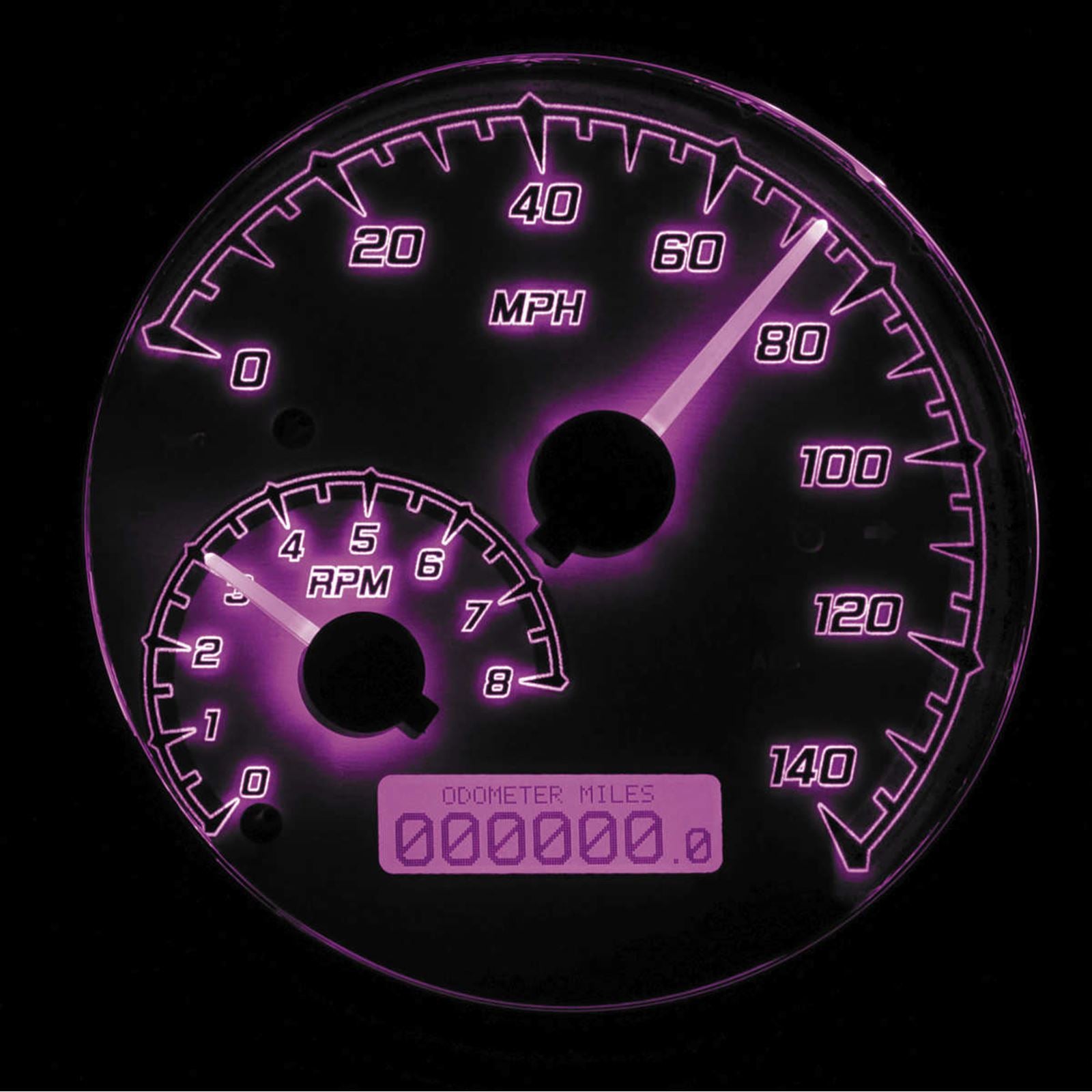 Dakota Digital MXV Series Analog Gauge System - Black/Gray/Chrome MVX-2002-KG-C_88873