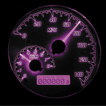 Dakota Digital MXV Series Analog Gauge System - Black/Gray/Chrome MVX-2002-KG-C_88873