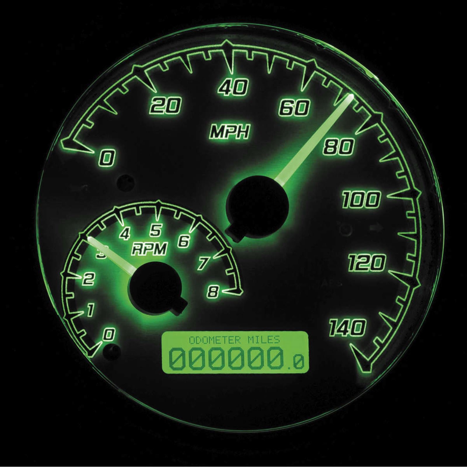 Dakota Digital MXV Series Analog Gauge System - Black/Gray/Chrome MVX-2002-KG-C_88874