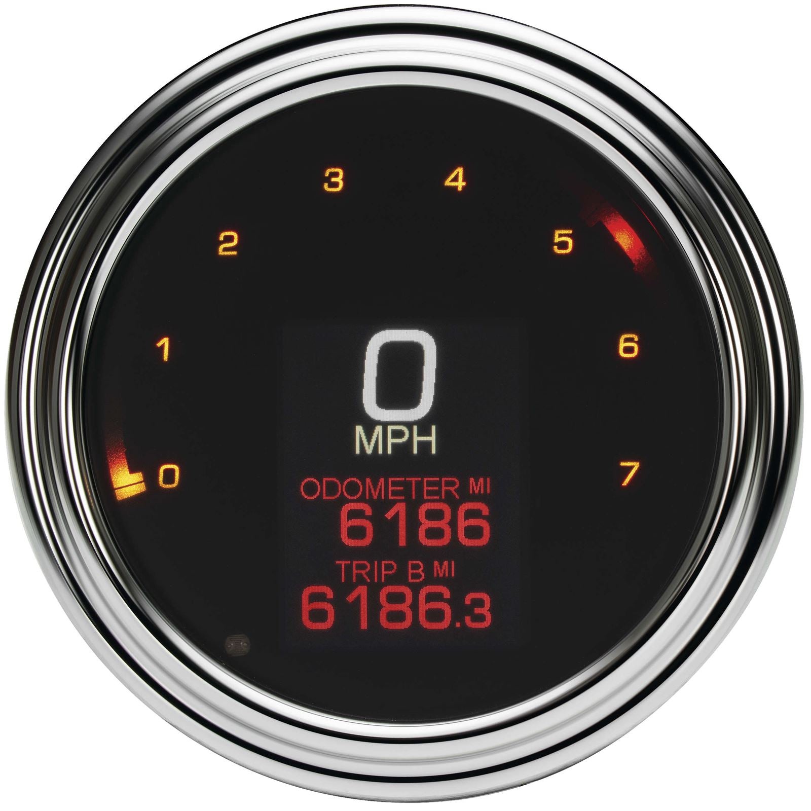 Dakota Digital Tank Speedometer - Chrome Bezel - 4.5" - Pre '03 MLX-2000_88973