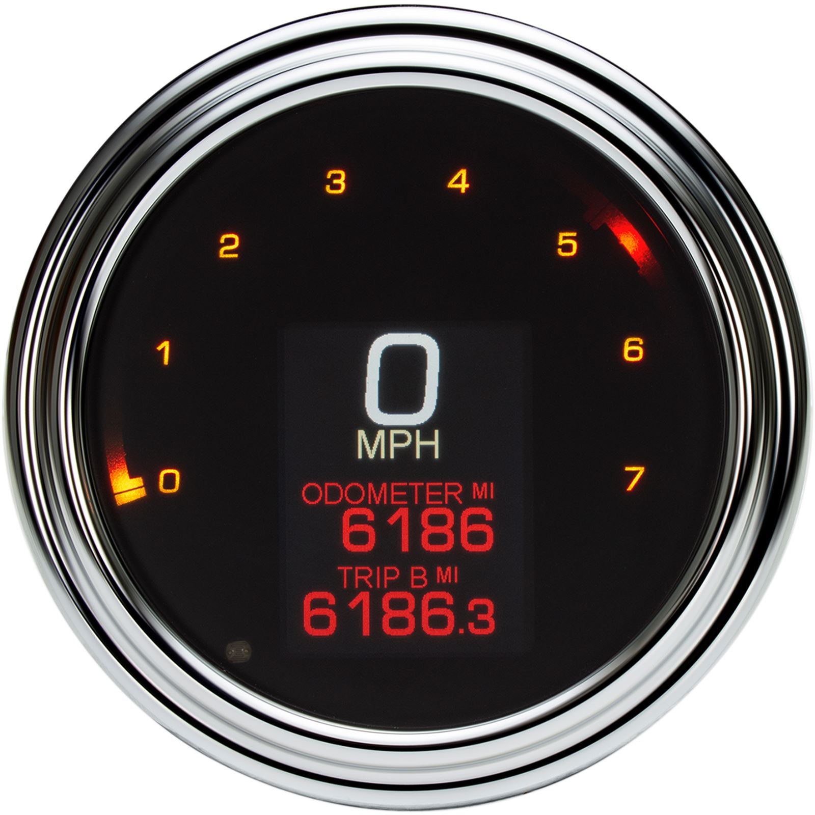 Dakota Digital Tank Speedometer - Chrome Bezel - 4.5" - Pre '03 MLX-2000_370532