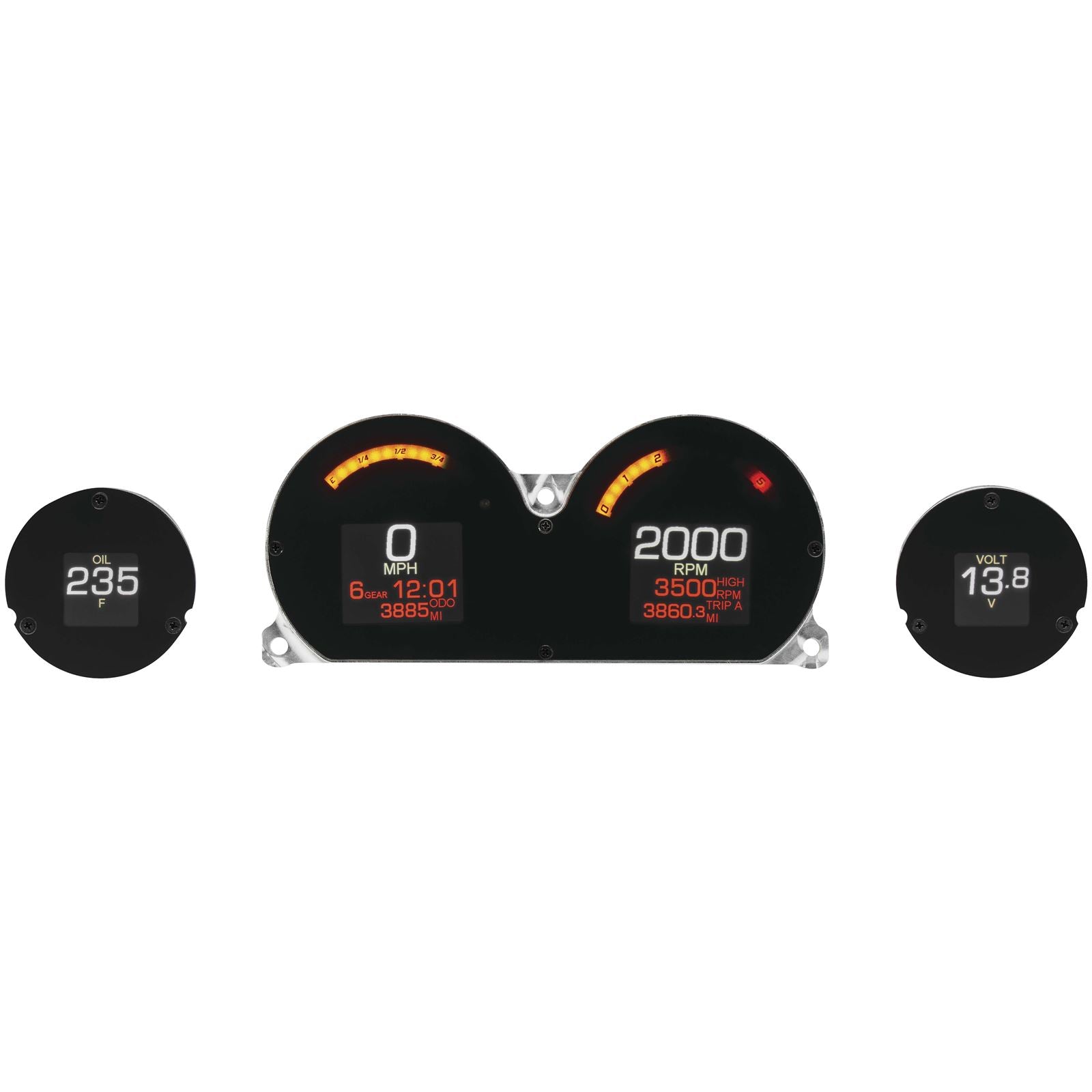 Dakota Digital MLX 8000 Series - 4-Gauge Instrument Kit MLX-8414_88987