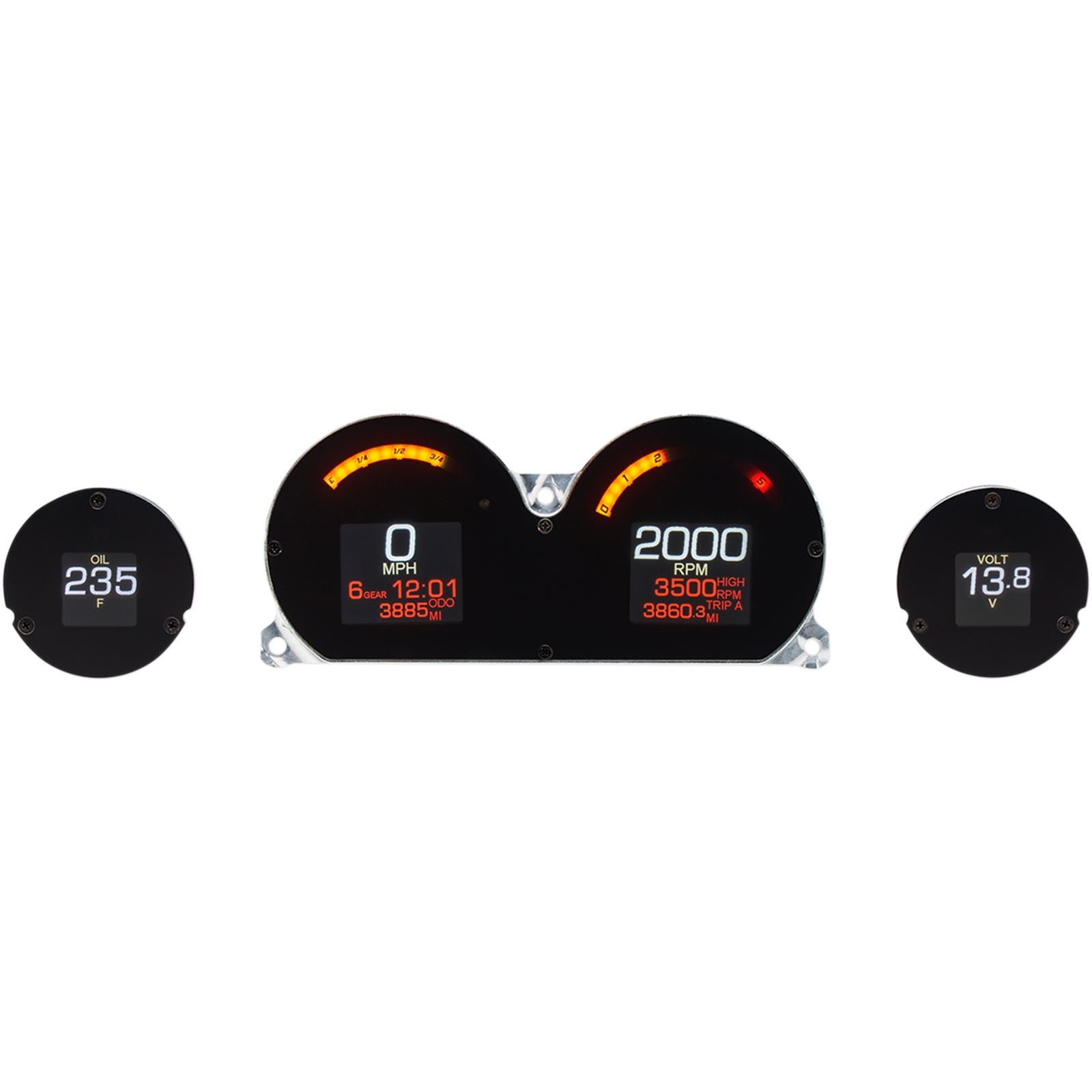 Dakota Digital MLX 8000 Series - 4-Gauge Instrument Kit MLX-8414_370656