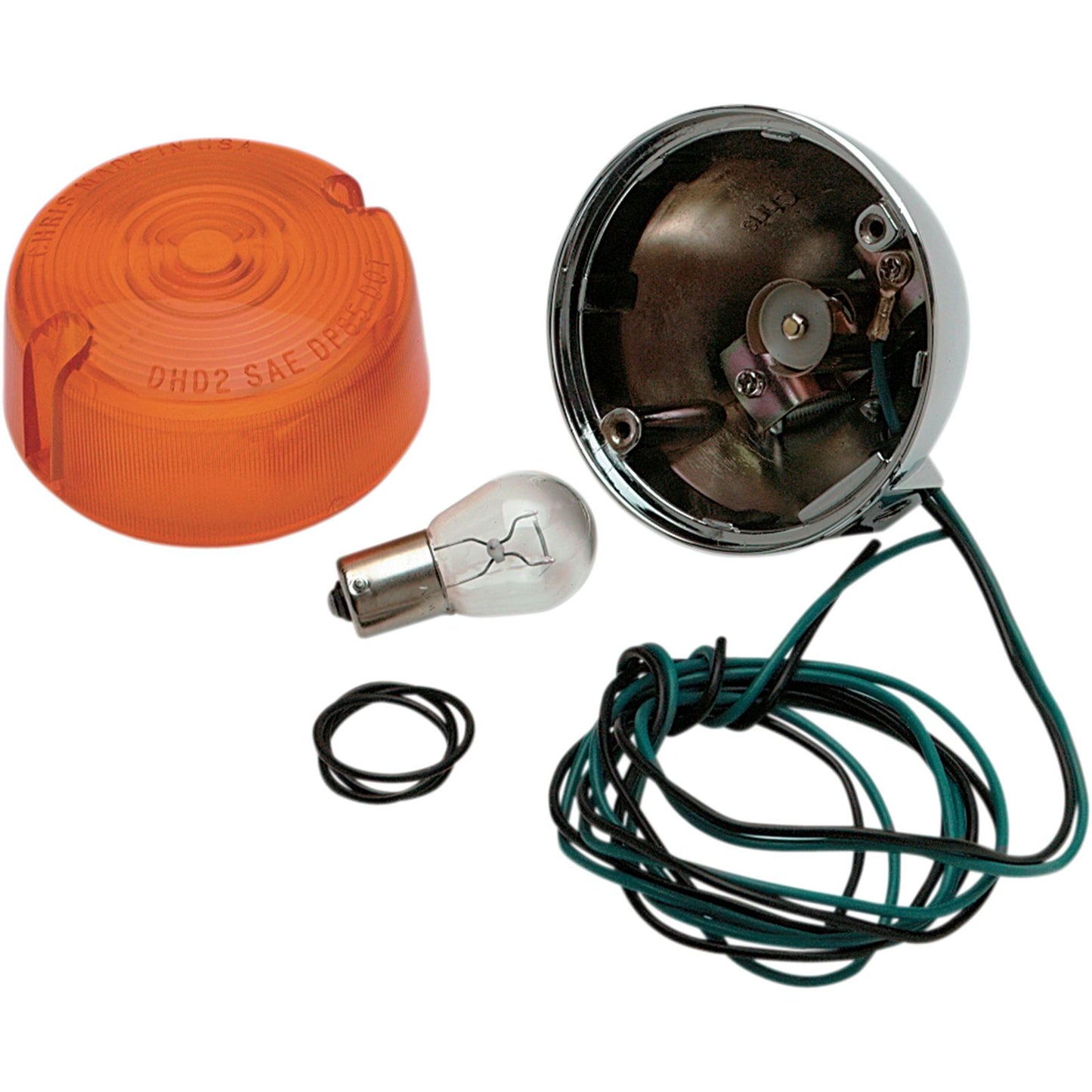 Chris Products Rear Turn Signal Assembly - Amber - Single Filament [MPN: 8407A]_359285