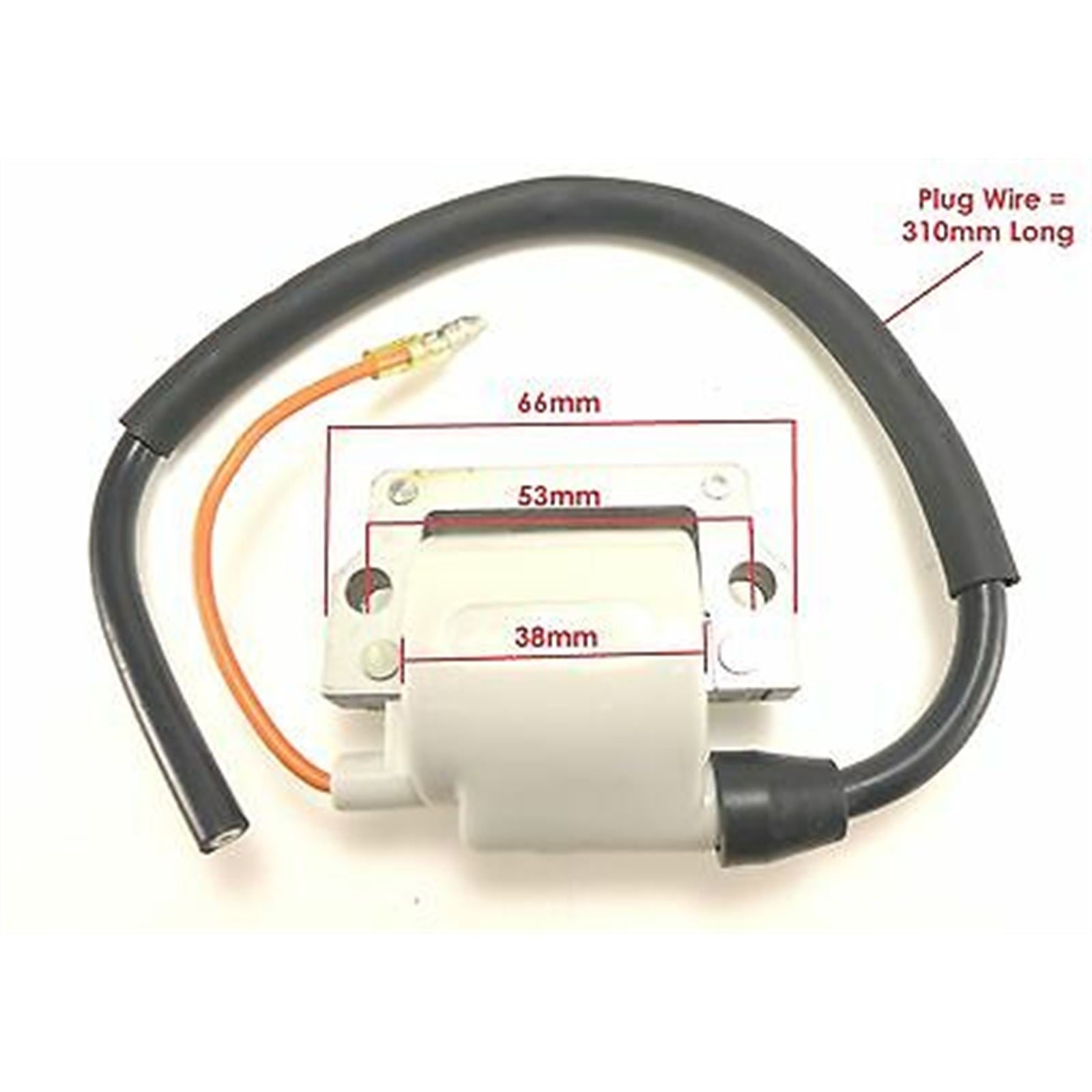 2FastMoto 6V - 12V Ignition Coil for Points or CDI Ignition for Yamaha Suzuki 24-72400_634709