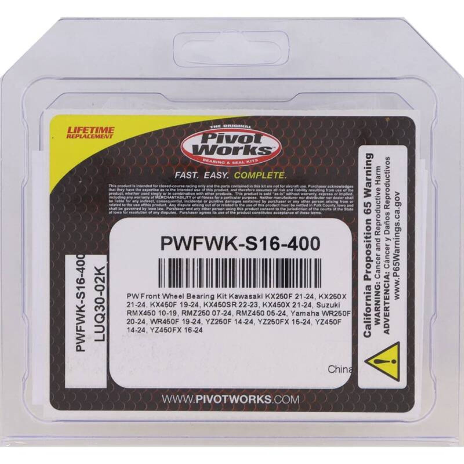 Pivot Works Front Wheel Bearing Kit PWFWK-S16-400_1692189