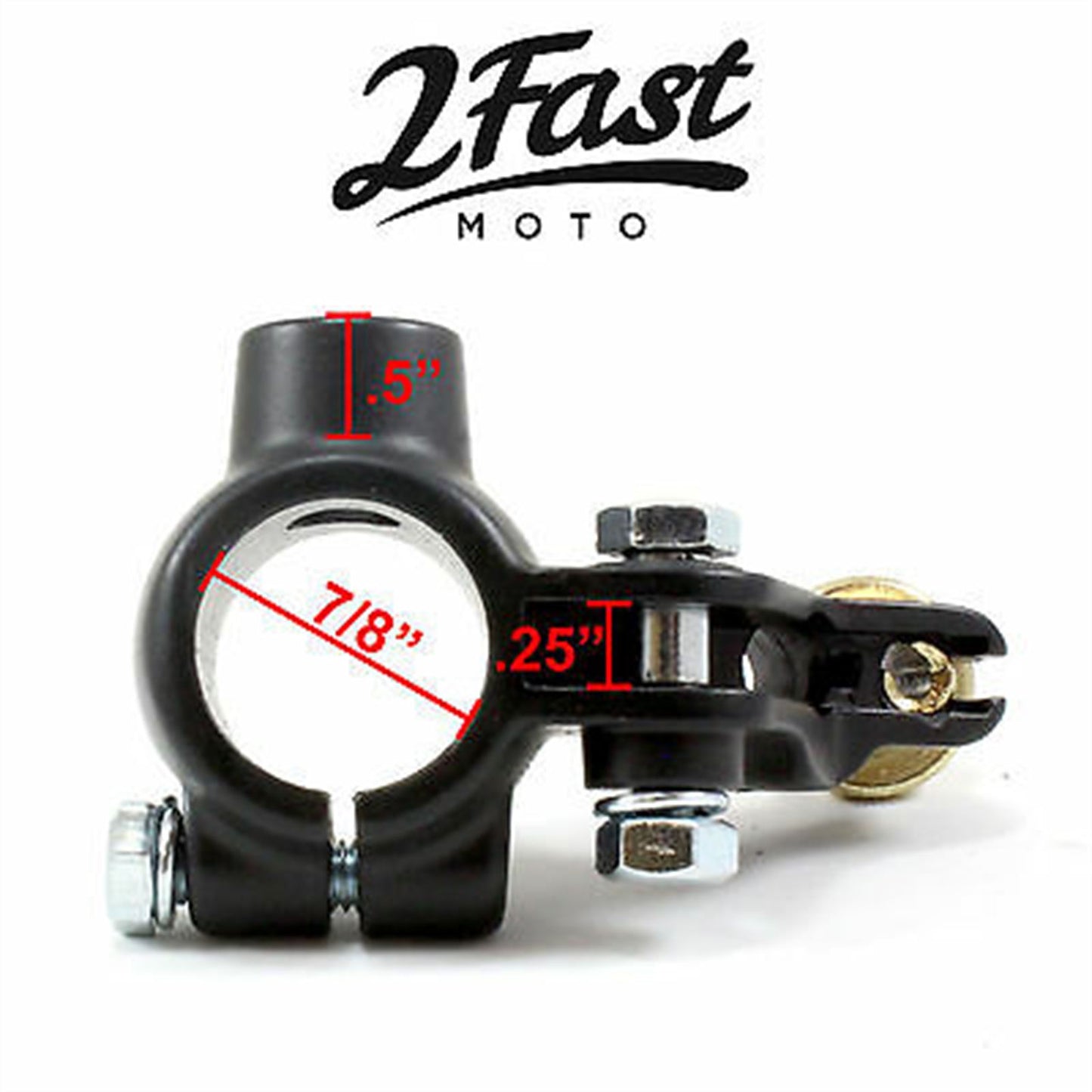 2FastMoto Right Side Perch With 10mm Mirror Mount For Honda CR MT SL XL XR  53171-312-003_657549