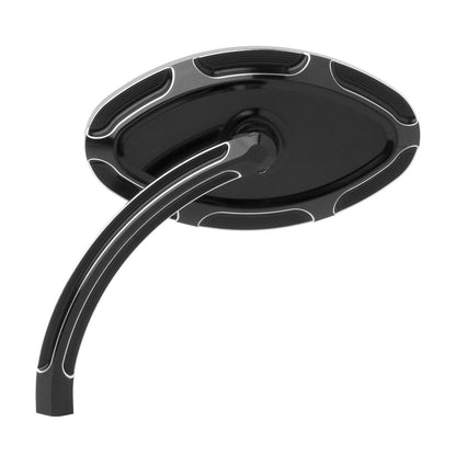 Arlen Ness Cats Eye Forged Billet Mirror - Black - Left 13-130_90748