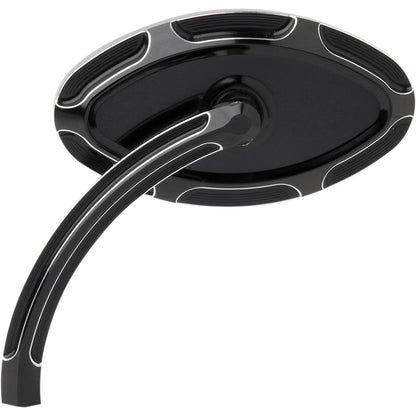 Arlen Ness Cats Eye Forged Billet Mirror - Black - Left 13-130_344250