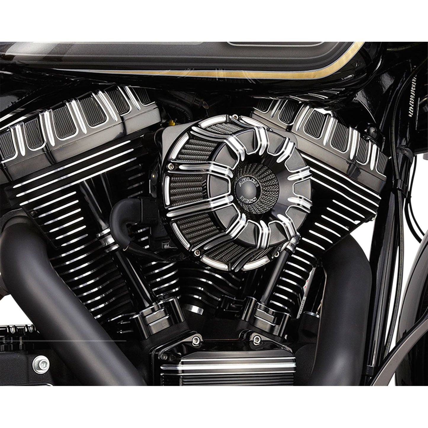 Arlen Ness Air Cleaner 10-Gauge FLT Black 18-941_344530