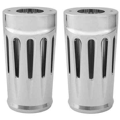 Arlen Ness Deep Cut Fork Boot Covers - Chrome - FLT 20-032_90863
