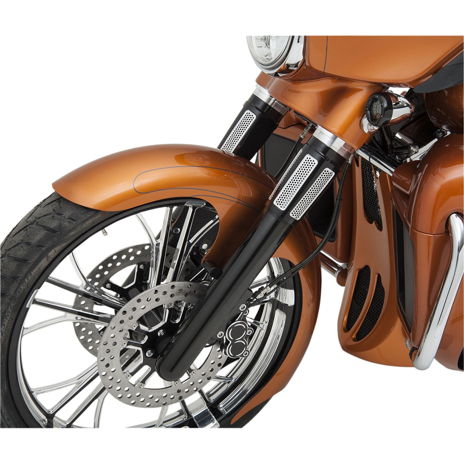 Arlen Ness Hot Legs Fork Legs - Dual Disc - Smooth - Black 40-513_344004