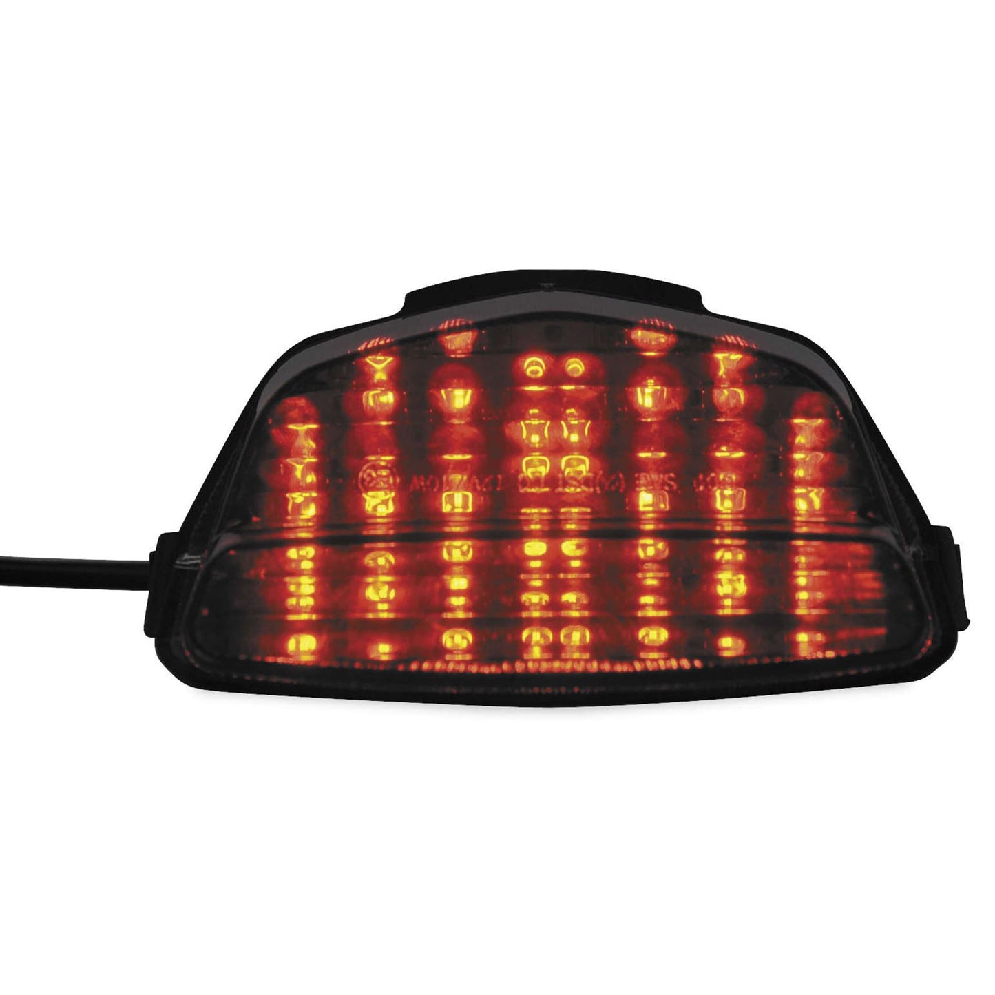 BikeMaster Integrated and Sequential Taillights - Integrated Smoke Tinted TZH-230-INT-S_90940