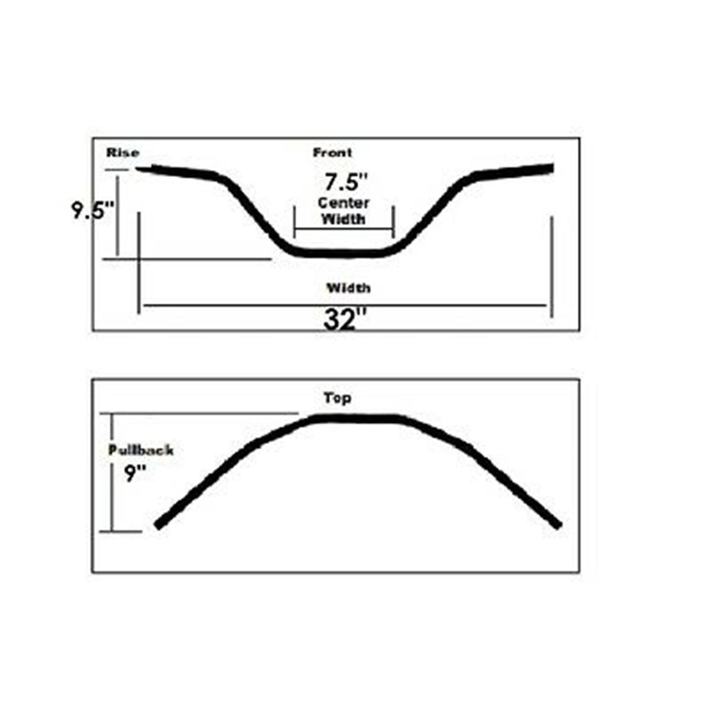 2FastMoto Chrome Handlebar Replacement for Honda GL1000 Goldwing 1978 - 1979 23-93148_662684