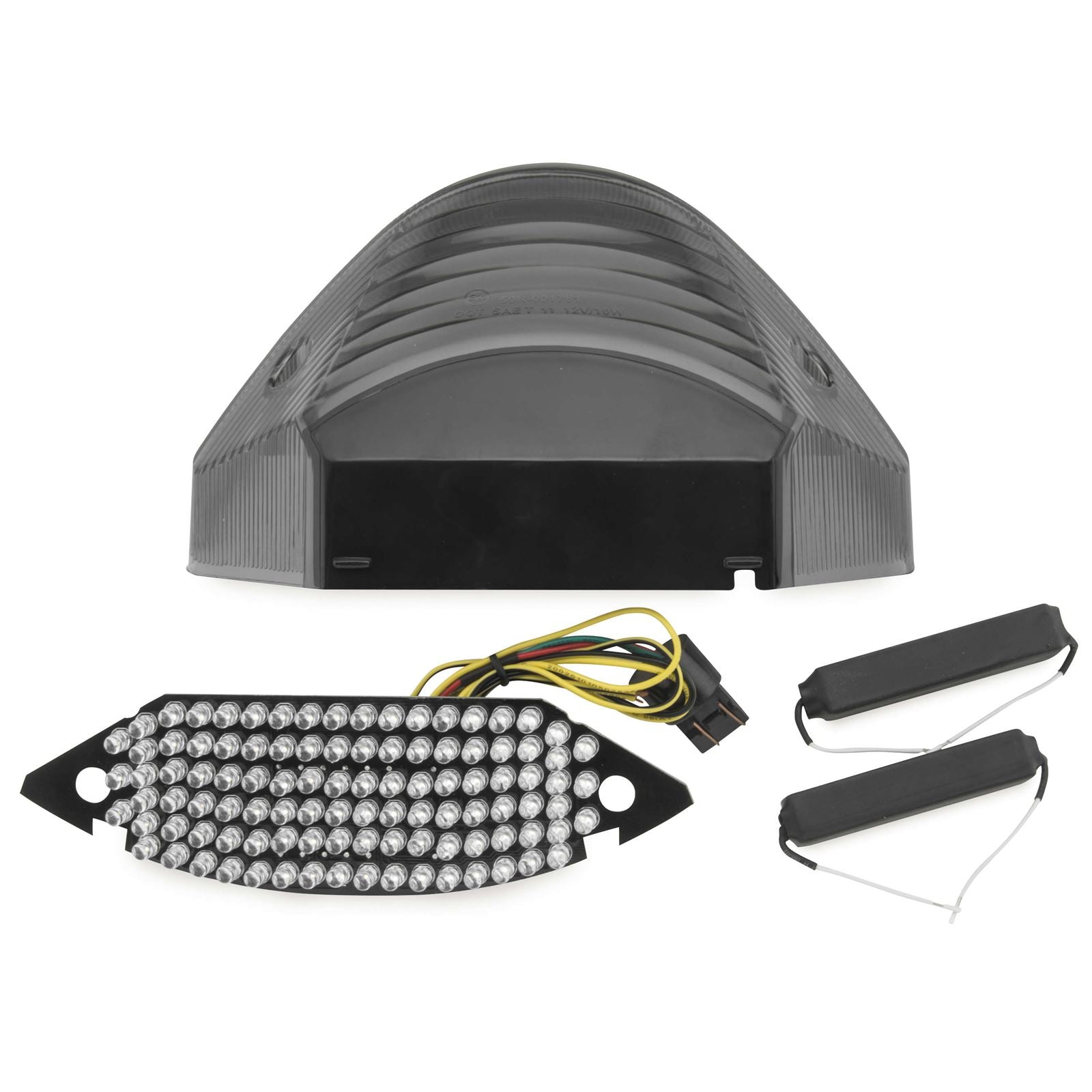 BikeMaster Integrated and Sequential Taillights - Integrated Smoke Tinted TZH-094-INT-S_91058