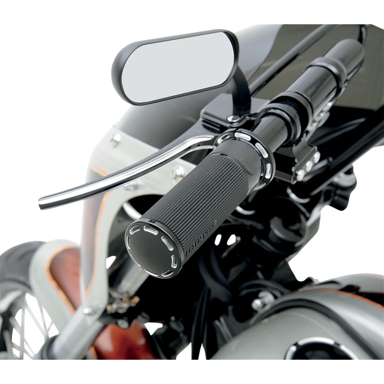 Arlen Ness Black Slot Track Grips for Cable 07-301_344155