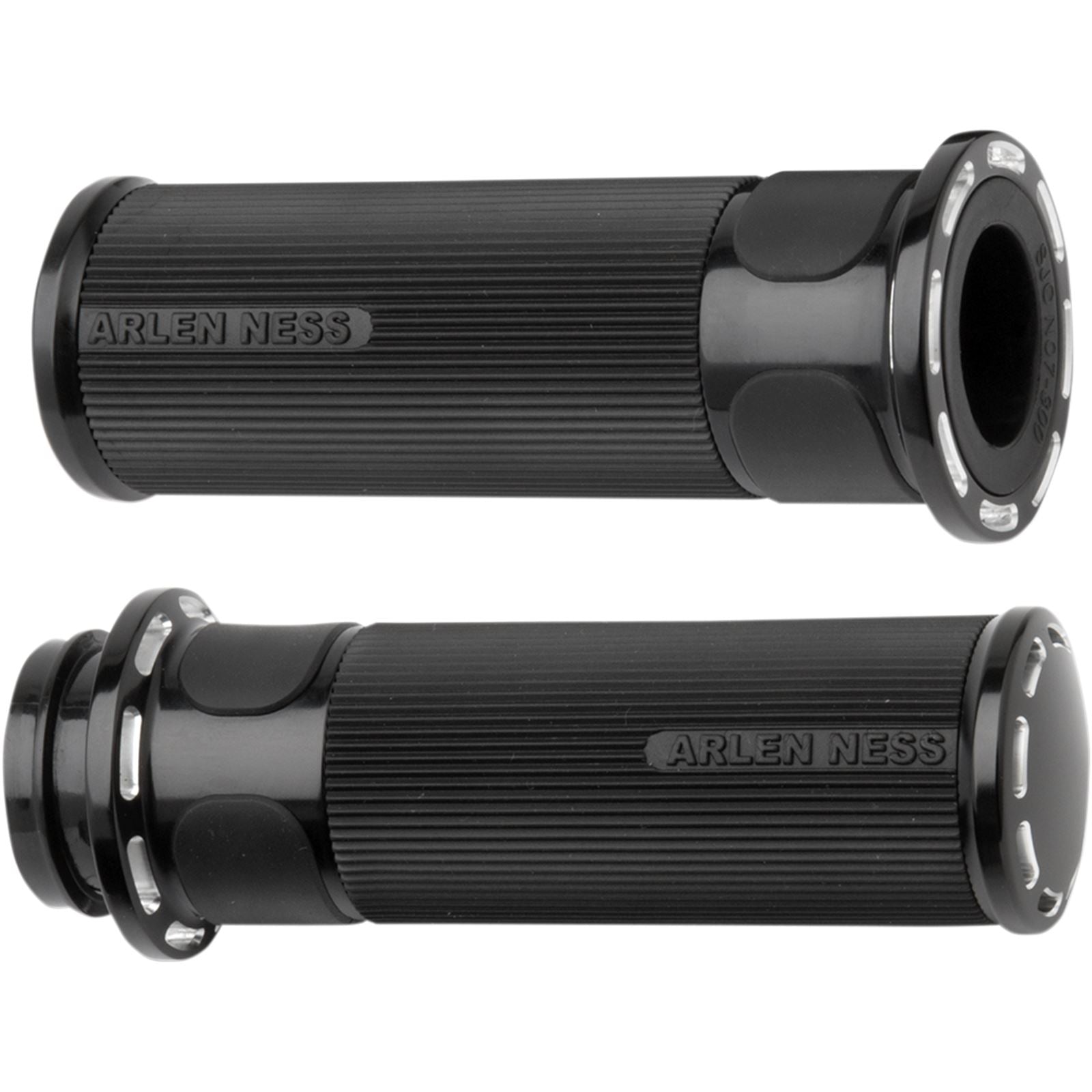 Arlen Ness Black Slot Track Grips for Throttle by Wire 07-303_344160