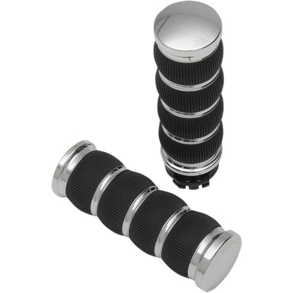 Arlen Ness Chrome Ring Leader Grips for Cable 07-312_344161