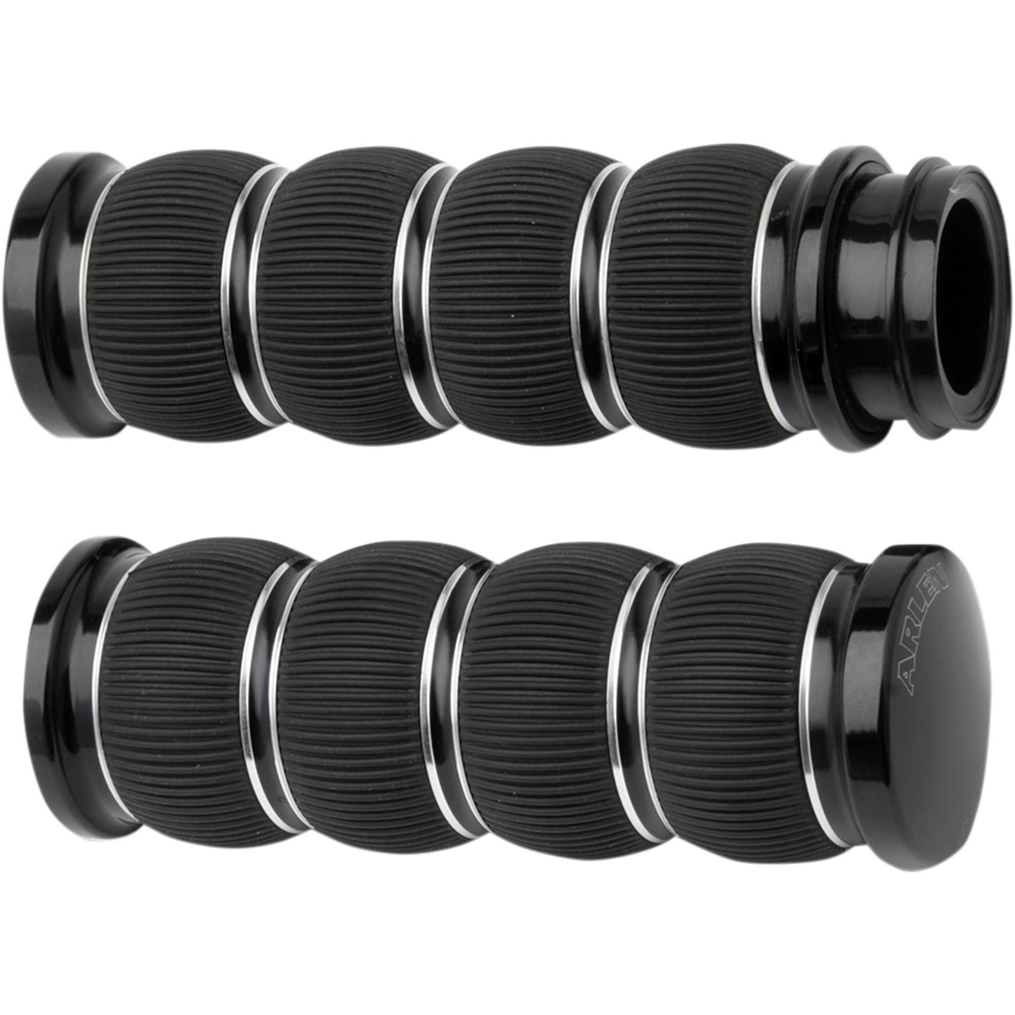 Arlen Ness Black Ring Leader Grips for Throttle by Wire 07-315_344165