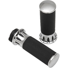 Arlen Ness Chrome Deep Cut Grips for Cable 07-316_344166