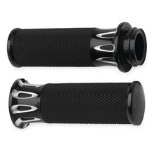 Arlen Ness Black Deep Cut Grips for Cable 07-317_91152