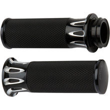 Arlen Ness Black Deep Cut Grips for Cable 07-317_344168