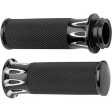 Arlen Ness Black Deep Cut Grips for Throttle by Wire 07-319_344170