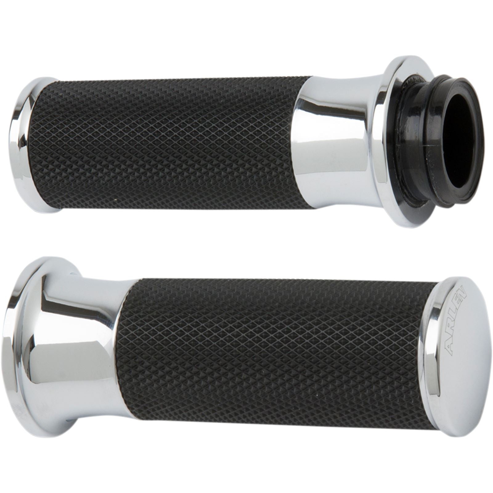 Arlen Ness Chrome Smoothie Grips for Throttle by Wire 07-322_344175