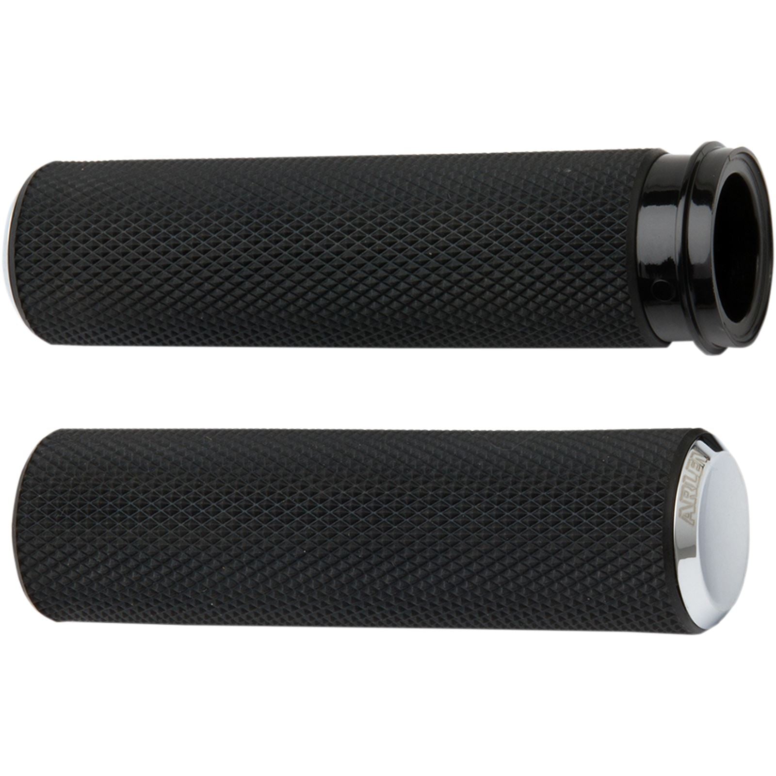 Arlen Ness Chrome Knurled Grips for Cable 07-324_344177