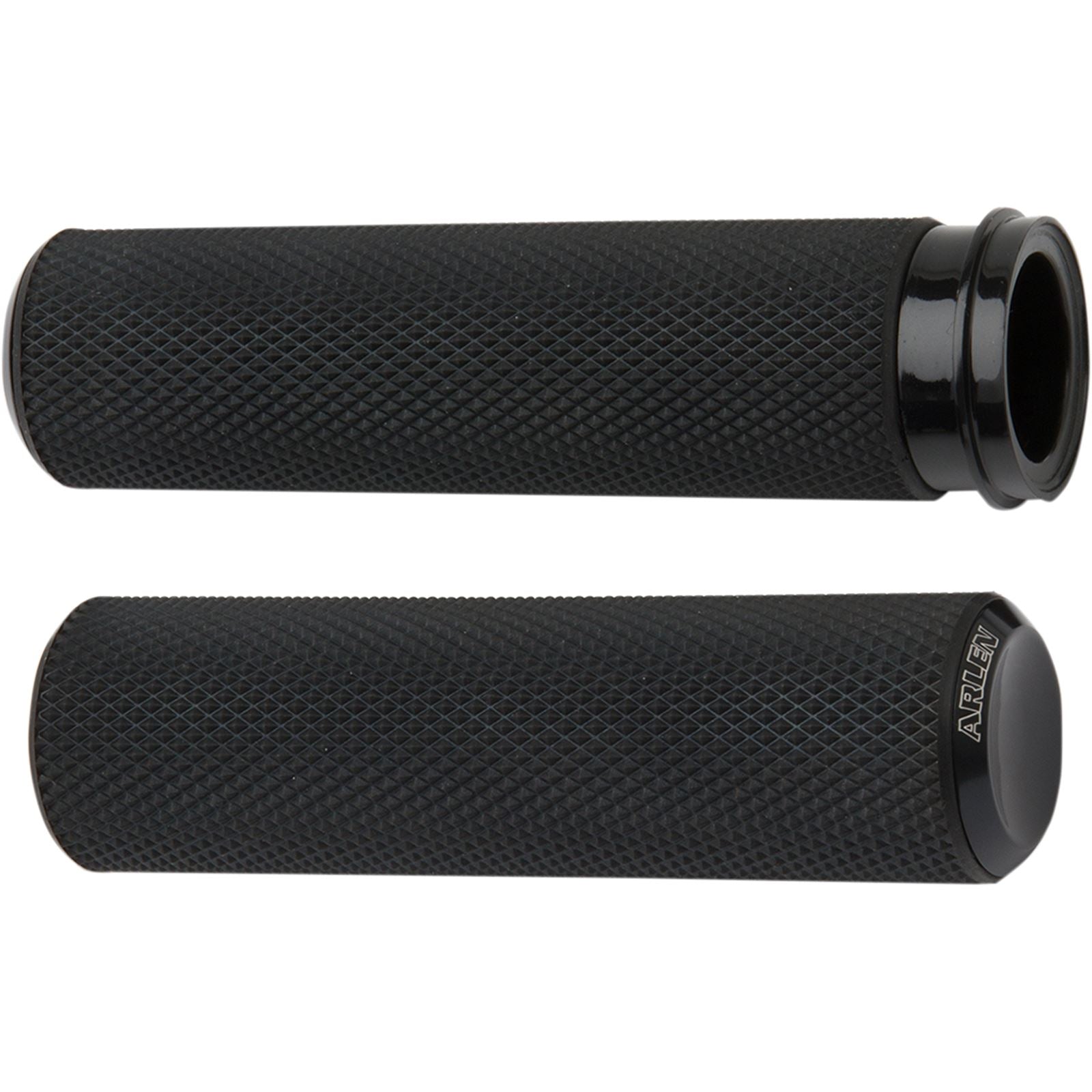 Arlen Ness Black Knurled Grips for Cable 07-325_344179
