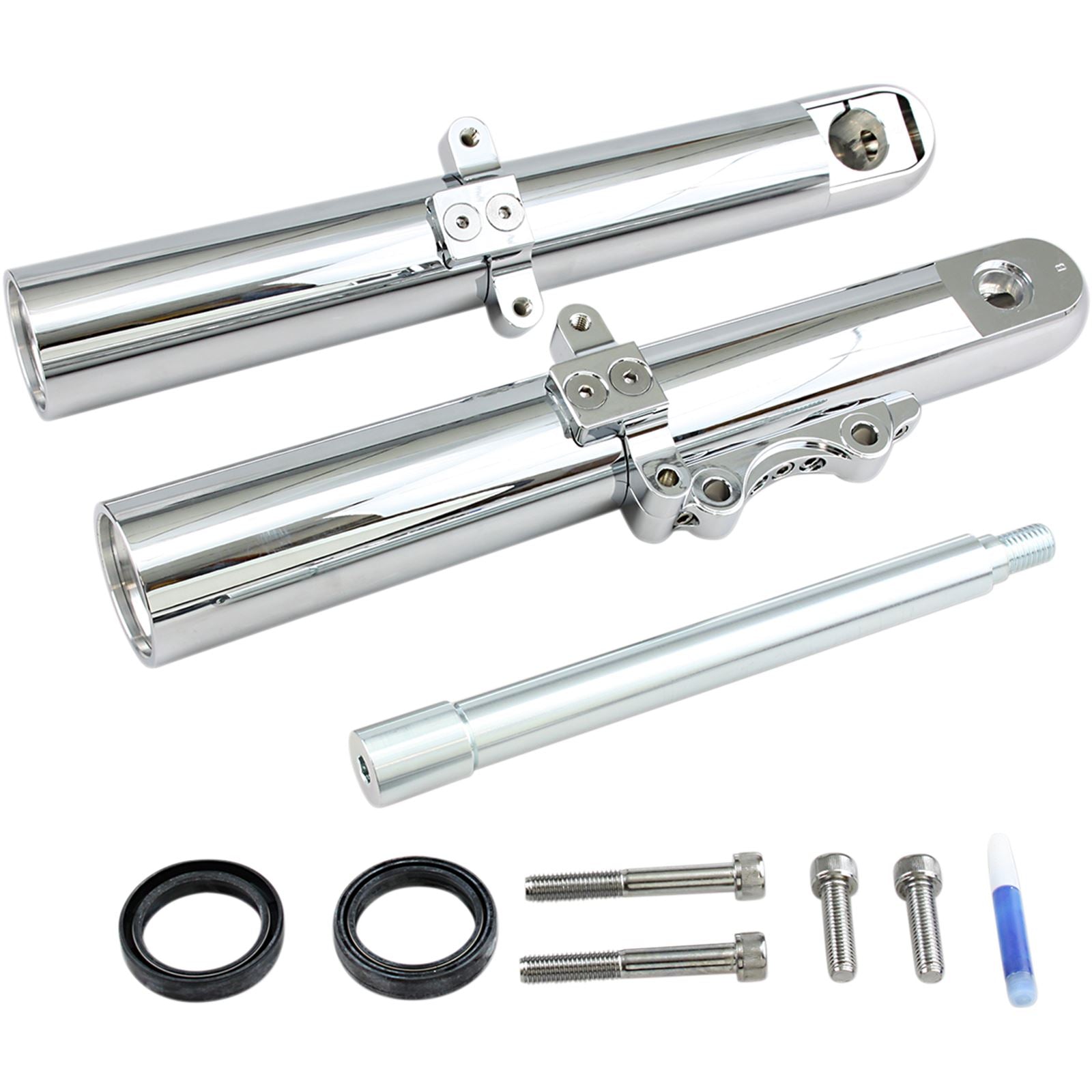 Arlen Ness Hot Legs Fork Legs - Custom Single Disc - Smooth - Chrome - '00-'07 06-522_344037