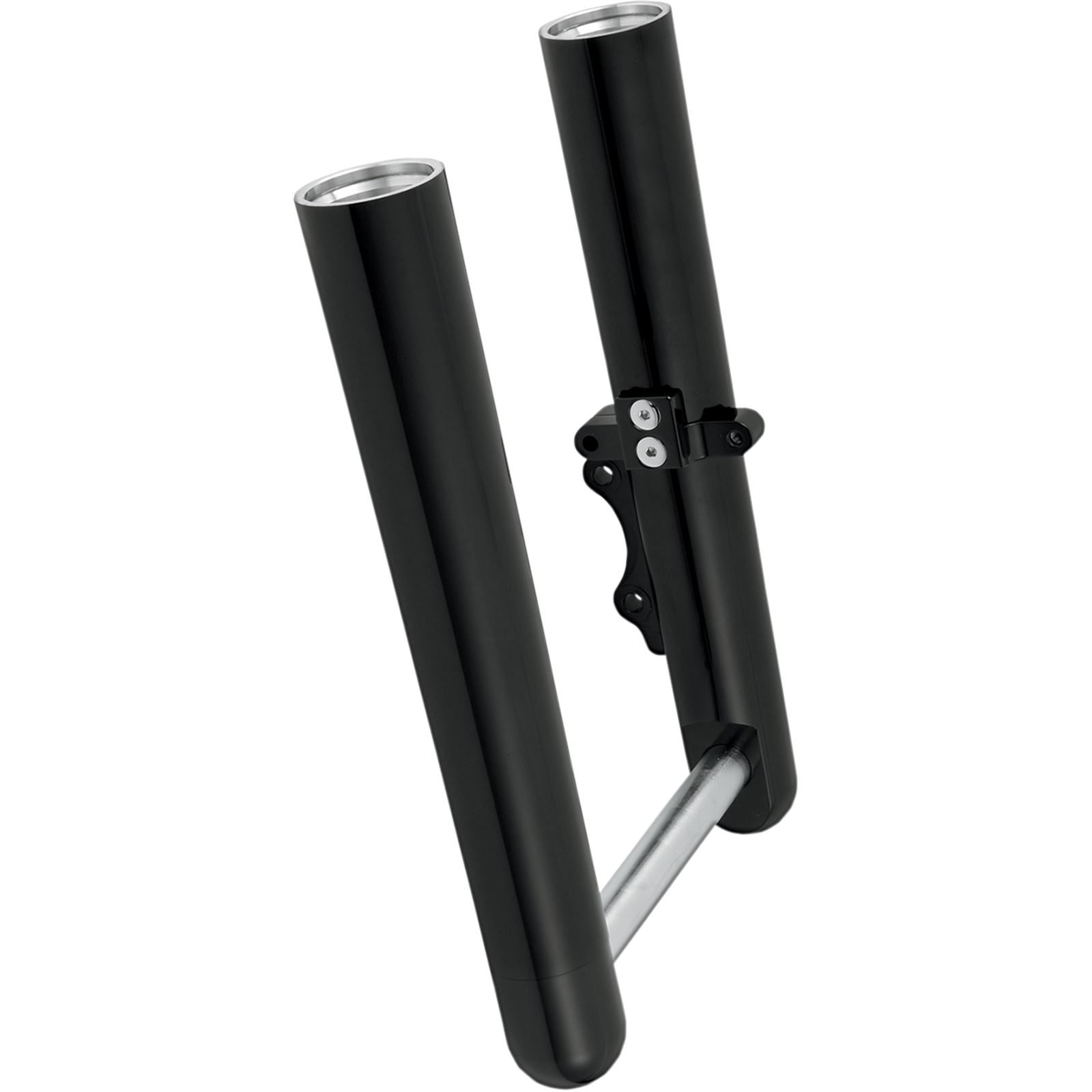 Arlen Ness Hot Legs Fork Legs - Custom Single Disc - Smooth - Black - '07-'17 FLST 06-551_343983