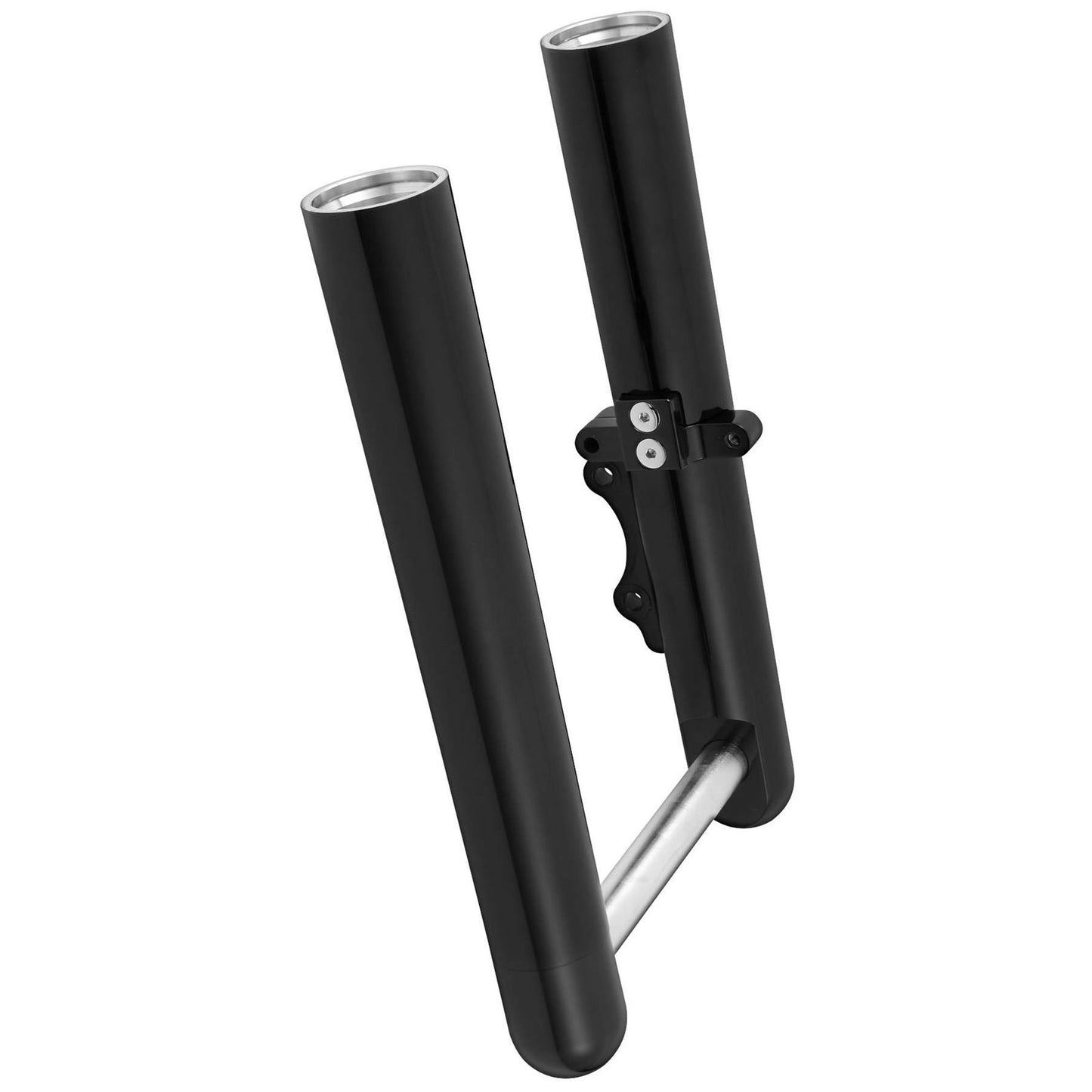 Arlen Ness Hot Legs Fork Legs - Custom Single Disc - Smooth - Black - '00-'06 FLST 06-555_91213