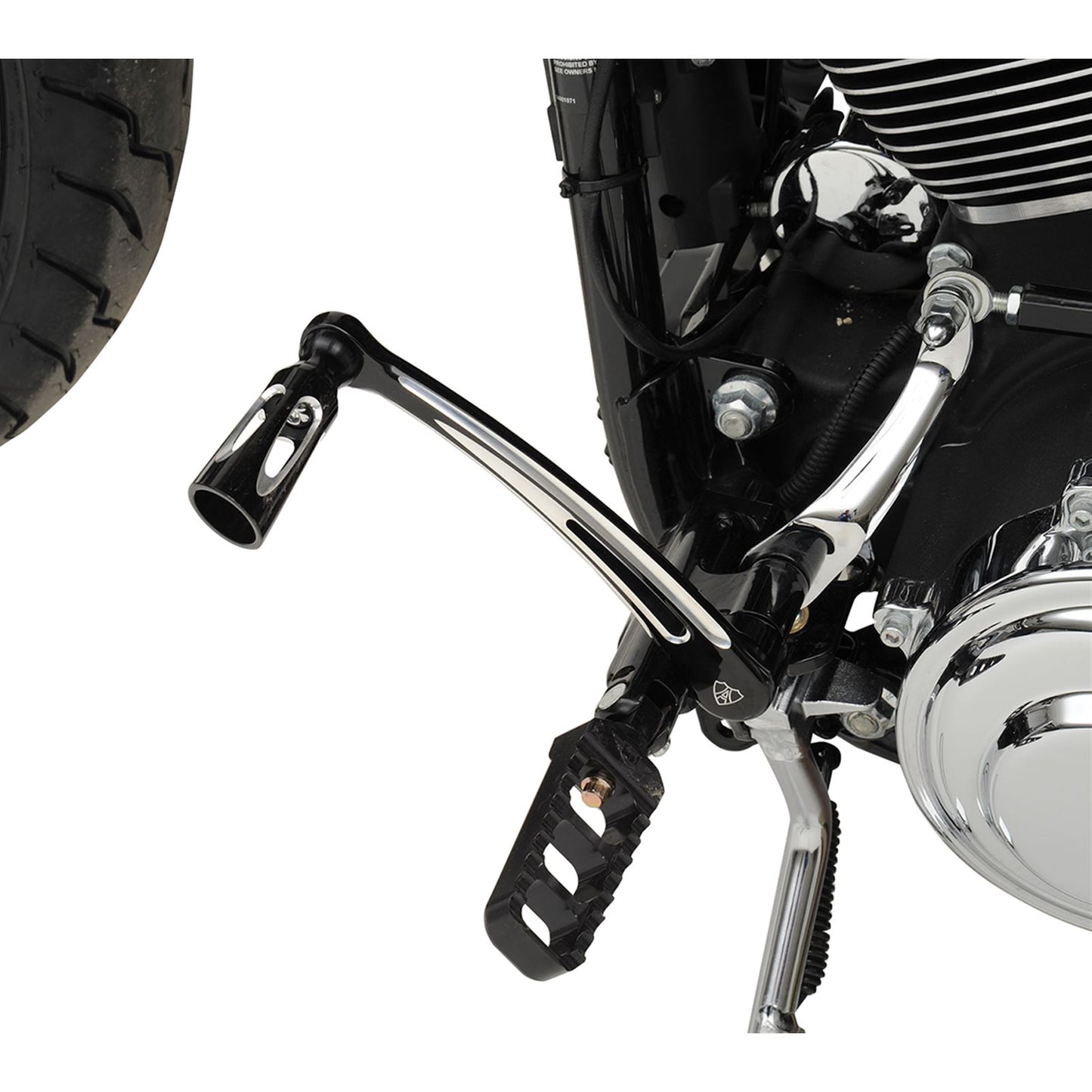 Arlen Ness Solo Shift Lever - Deep Cut - Black OPEN-BOX 19-757_1436927