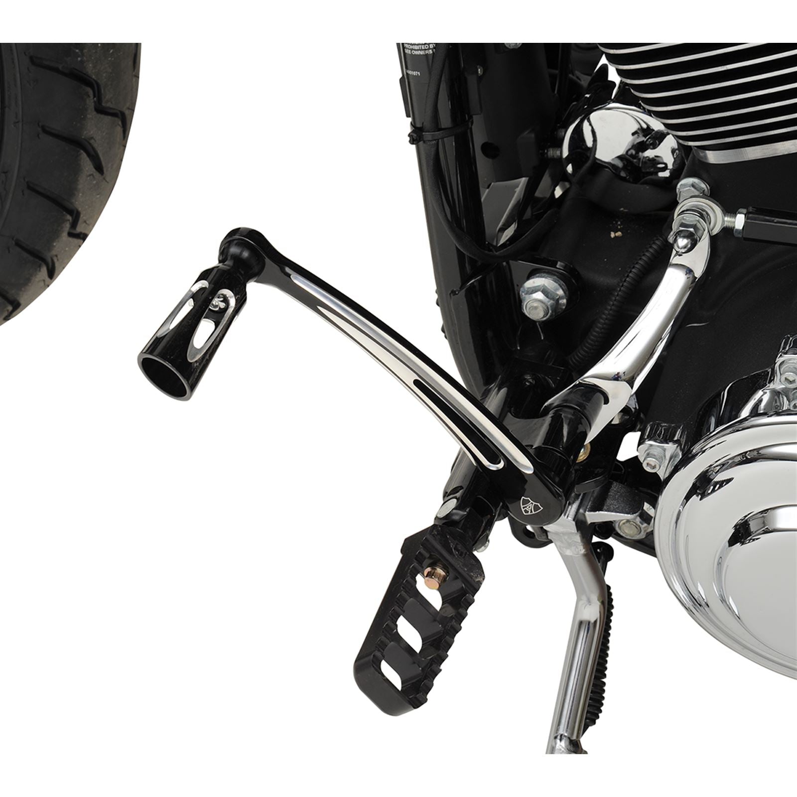 Arlen Ness Solo Shift Lever - Deep Cut - Black OPEN-BOX 19-757_1436927