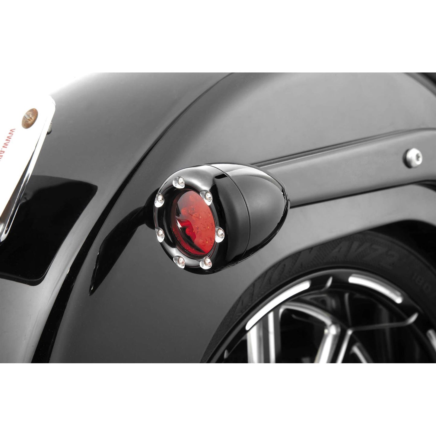 Arlen Ness LED Light Kit for Factory Turn Signal Housing - Red/Red - Black 12-755_91245