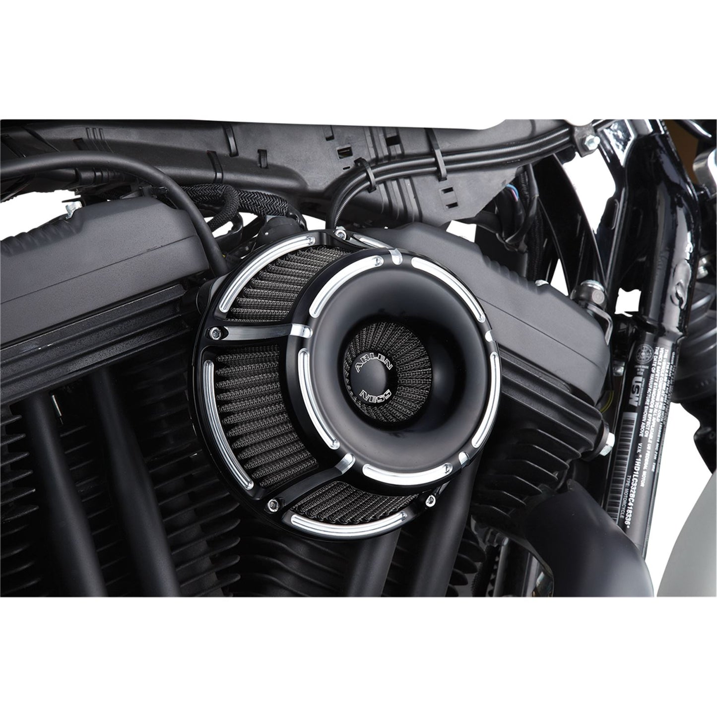 Arlen Ness Air Cleaner Slot-Track '99-17 Big Twin Black 18-923_344499